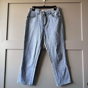 Pacsun Mom Jeans Women Sz 29 Blue Denim High Rise Cotton Zip Fly Cowgirl Western